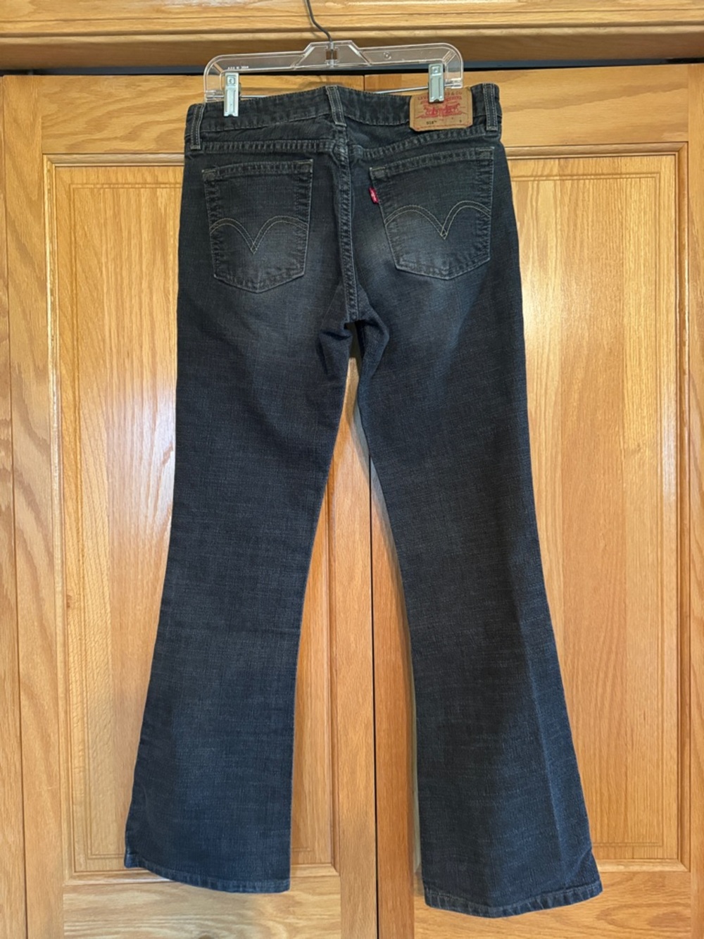 Y2K Levi's Black Wash 518 Flare Jeans. Size 5 Jr. S 29” inseam - Picture 2 of 10